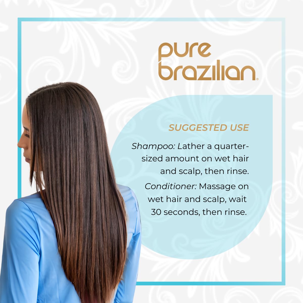 Pure Brazilian serum being dispensed showing lightweight heat protection