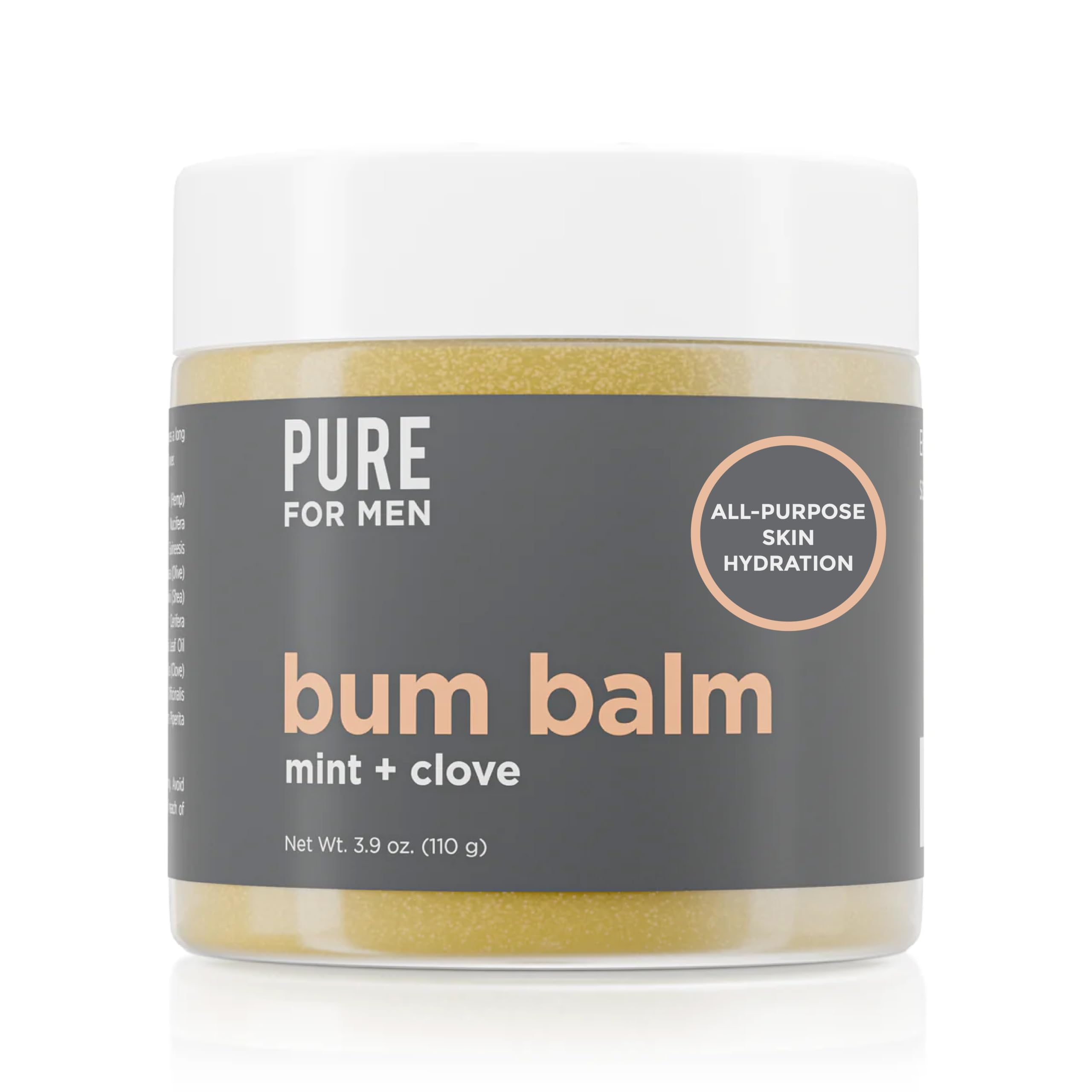 Pure for Men jar front view showing packaging and compact size benefit