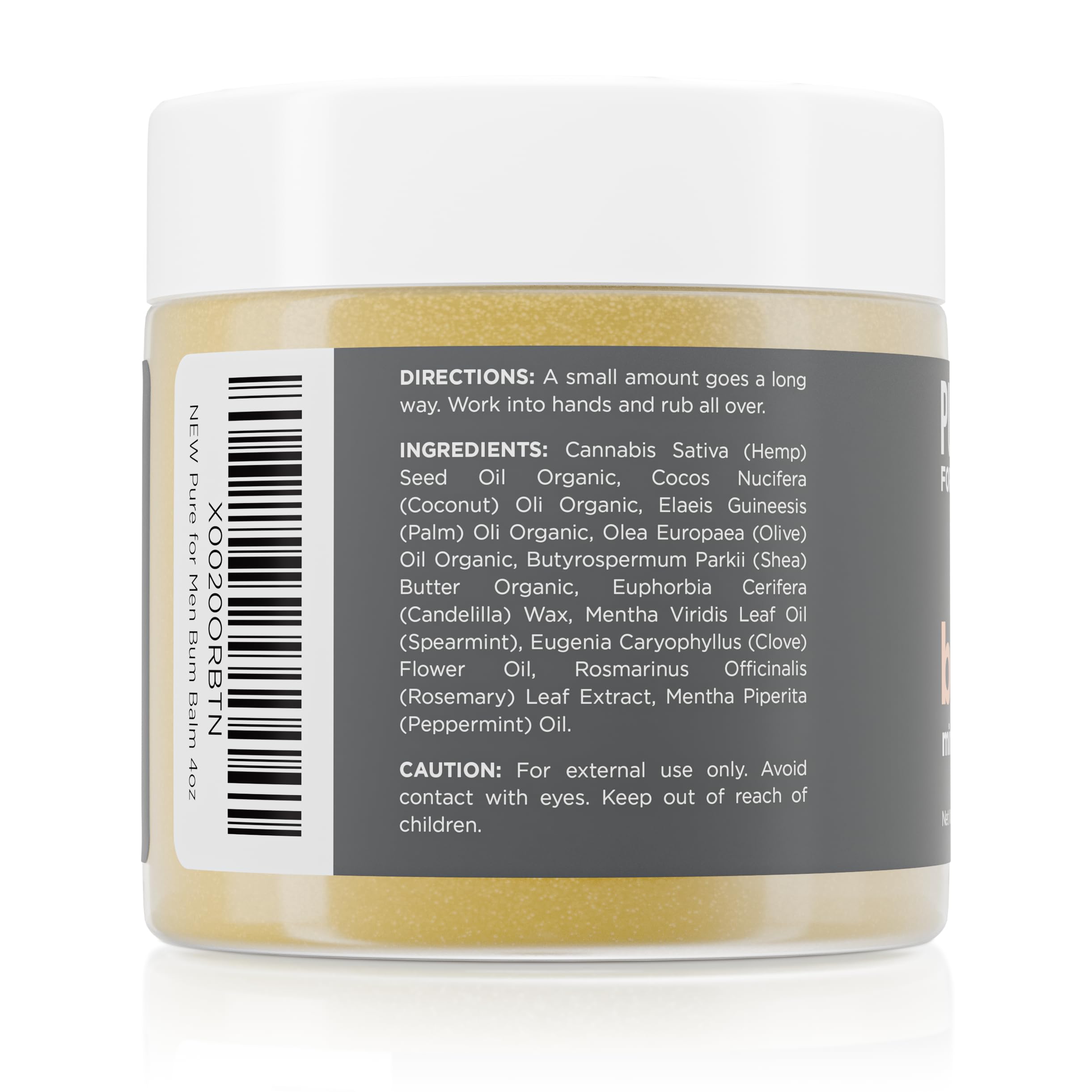 Pure for Men raw shea butter ingredient highlight showing nourishing benefit