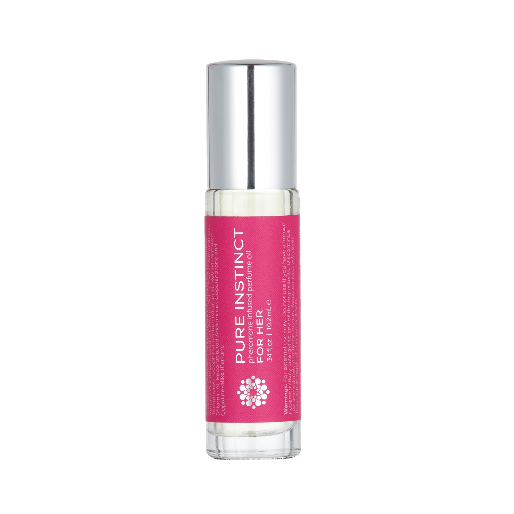 Pure Instinct roll-on front packaging showing compact travel-friendly bottle
