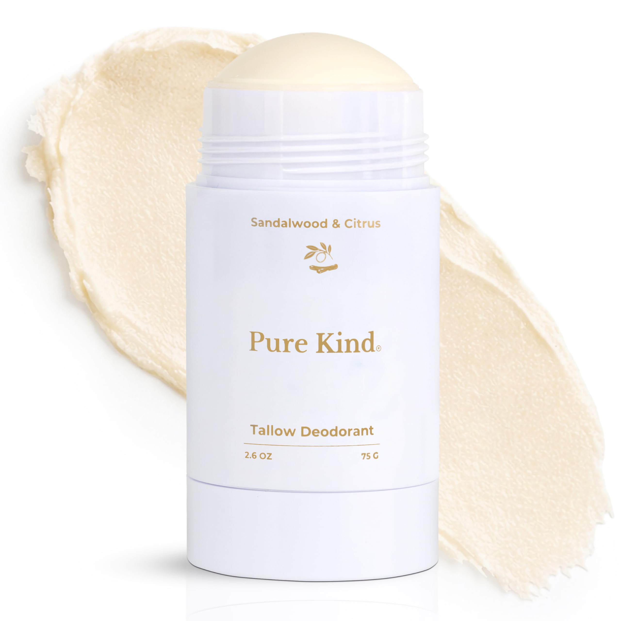 Pure Kind front stick view showing label and clean formulation benefits
