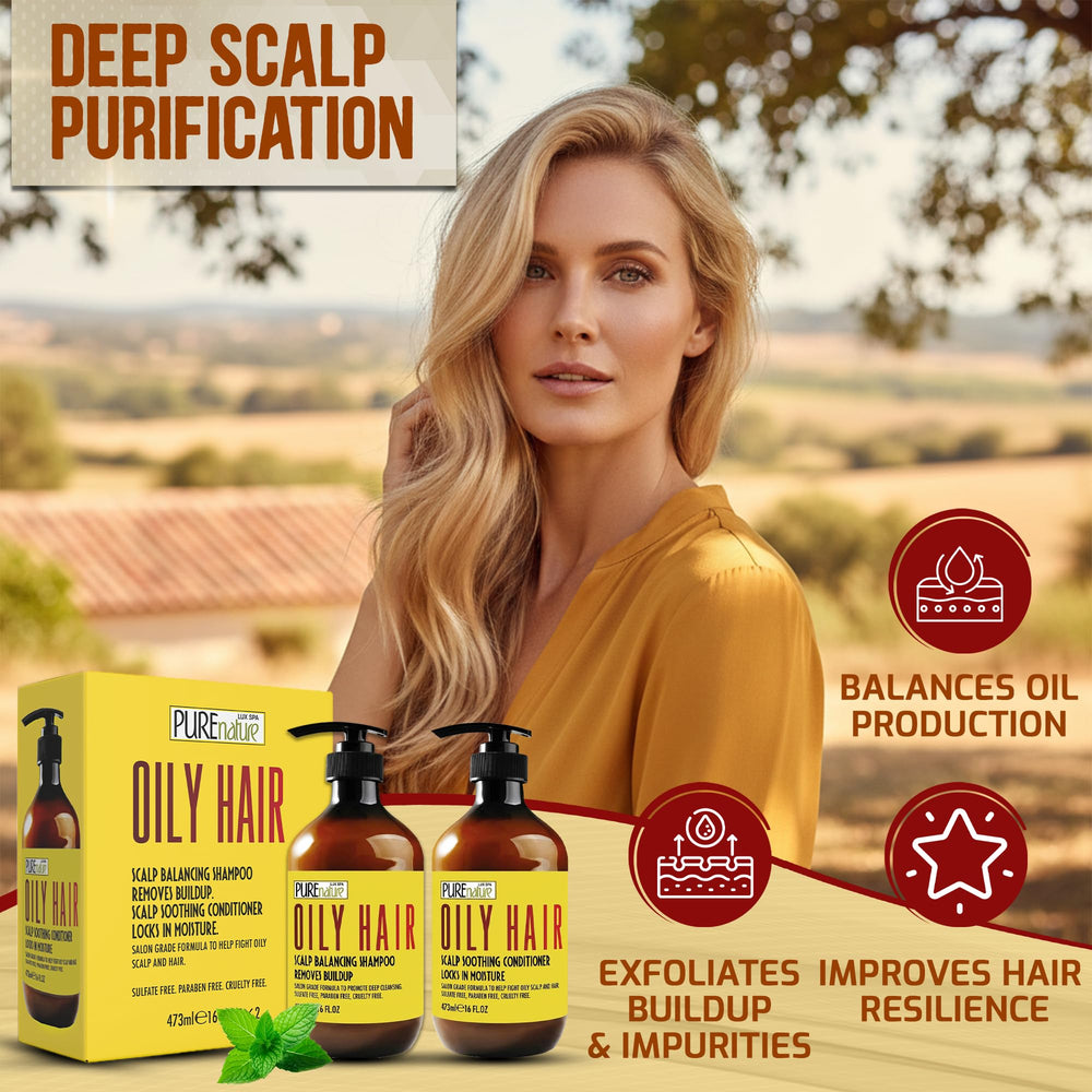 PURE NATURE LUX SPA side label details highlighting sulfate-free benefit
