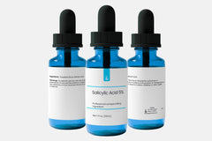 PURE ORIGINAL INGREDIENTS ingredient label close-up highlighting salicylic acid and propylene glycol