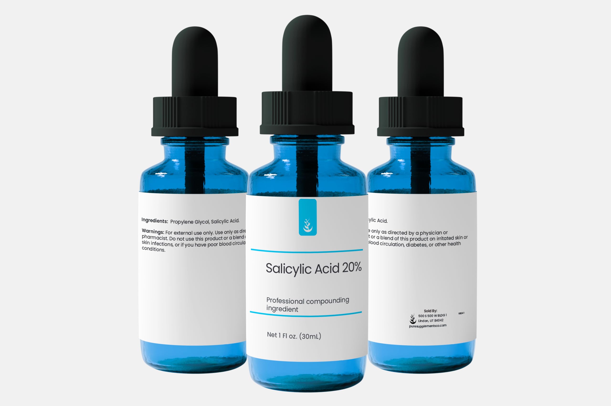 PURE ORIGINAL INGREDIENTS 30 mL bottle held to show scale and travel-friendly size