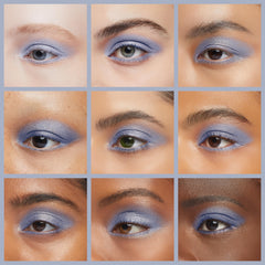 Pure Ziva eye swatch applied on lid showing reflective payoff and color impact