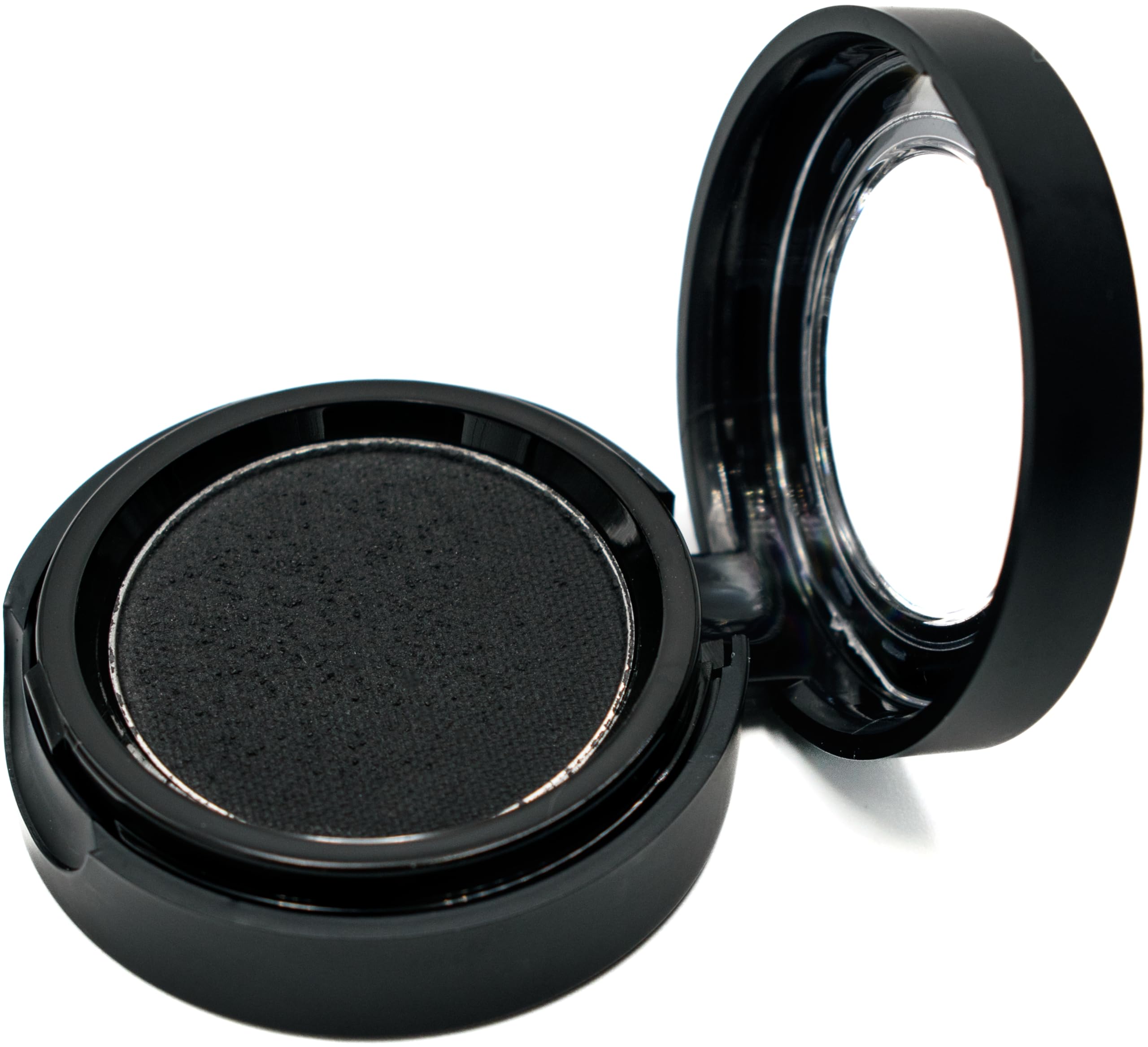 Pure Ziva applied with a damp liner brush demonstrating precise, bold eyeliner benefit