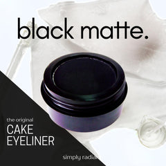 Pure Ziva wet-applied shadow on eyelid illustrating intense matte payoff and long wear