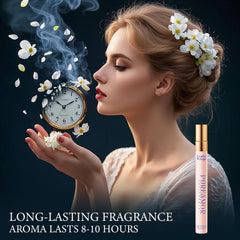 PUREAMOR texture oil drops on skin highlighting rich extrait concentration and smooth finish
