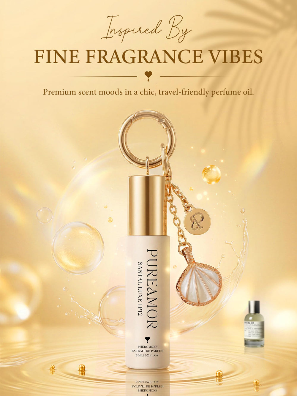 PUREAMOR two-pack with silicone sleeves and shell keychains, protective and giftable benefit