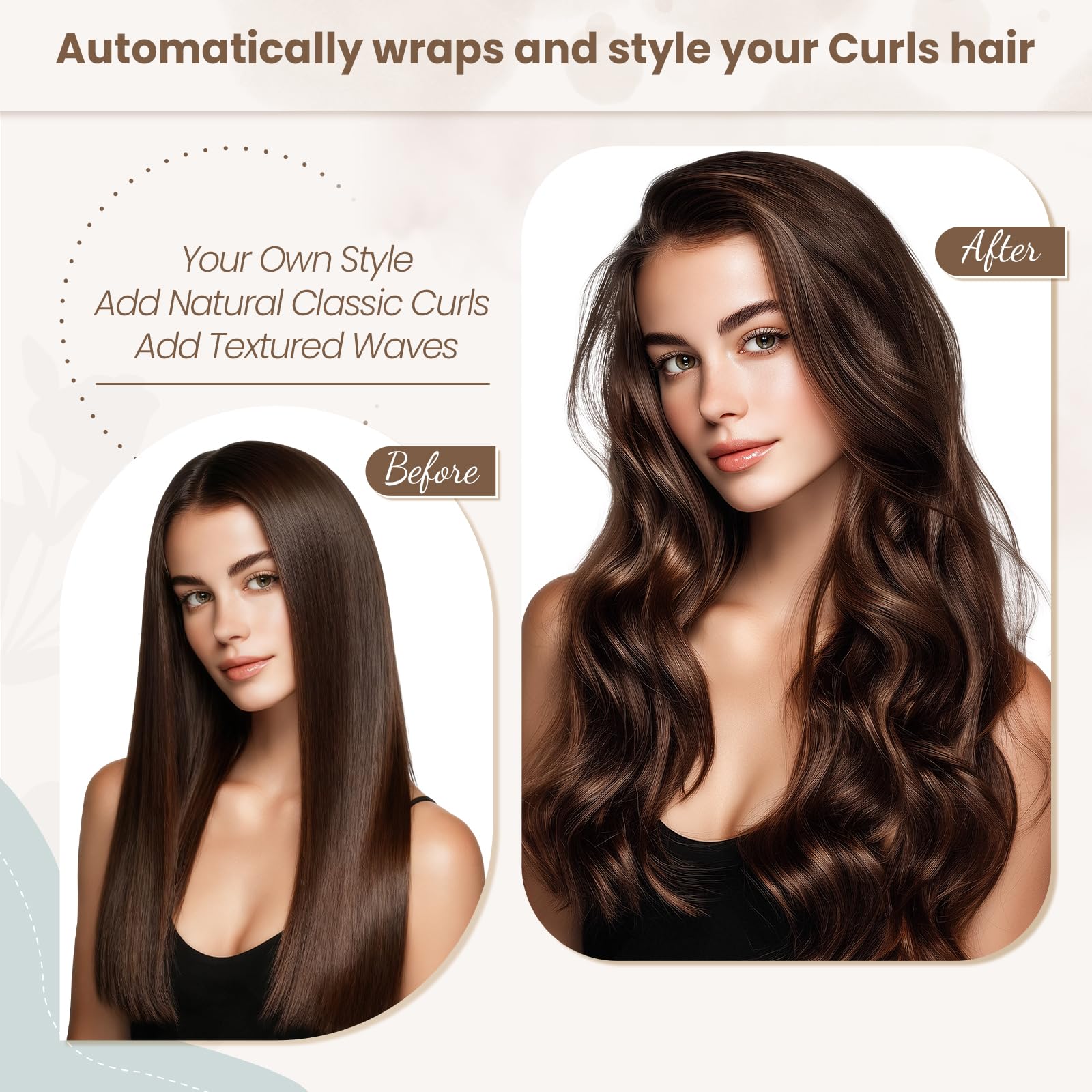 PUREGUST barrel styling long hair to create consistent classic waves