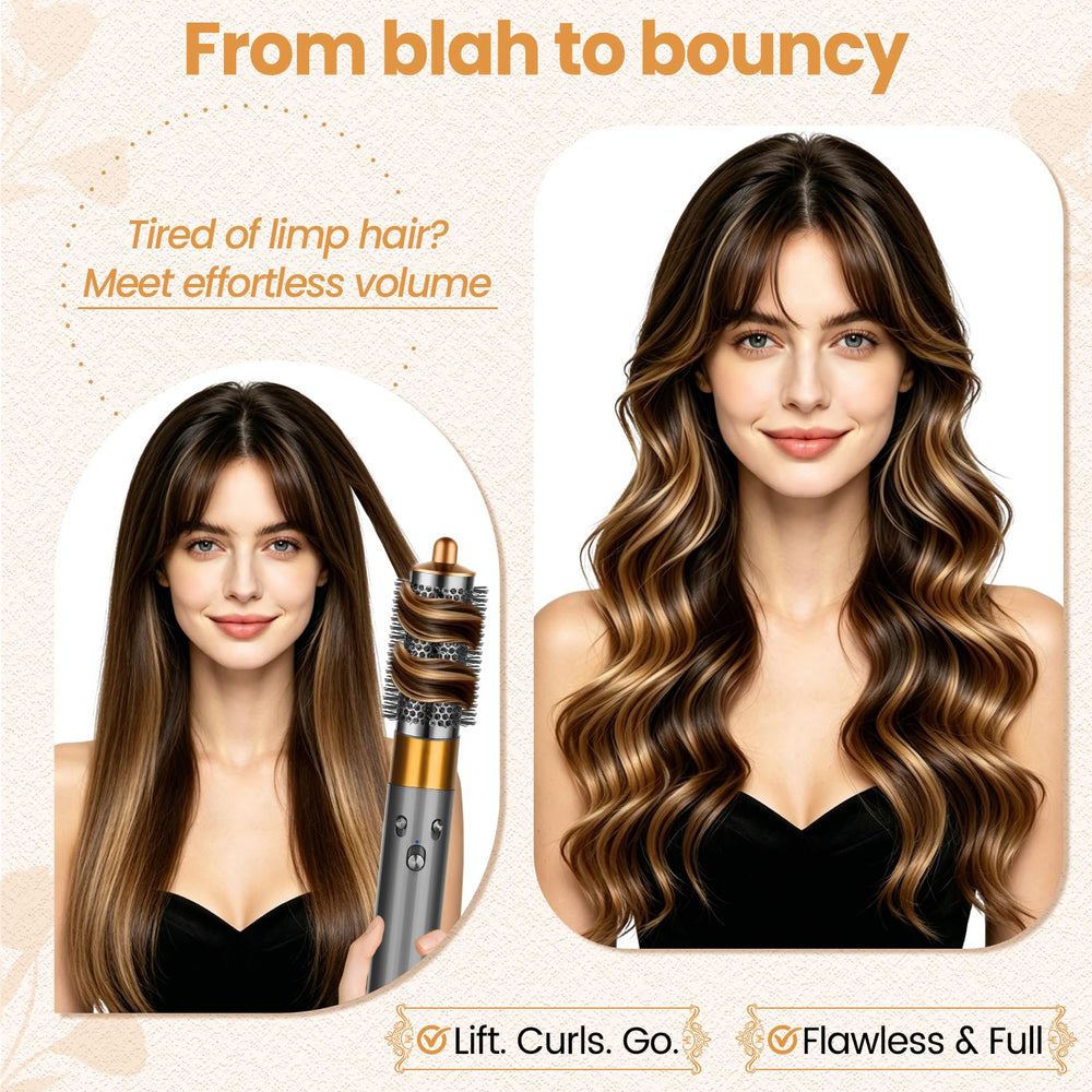 PUREGUST brush lifting roots during styling to create visible volume and bounce