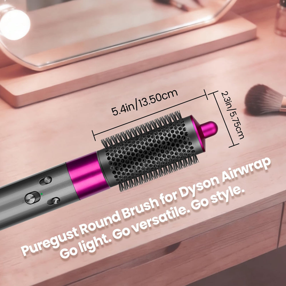 PUREGUST brush on a bathroom vanity styled in a real-life grooming setup