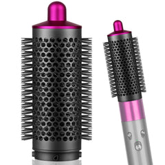 PUREGUST front view of round volumizing brush showing fit and finish for easy attachment