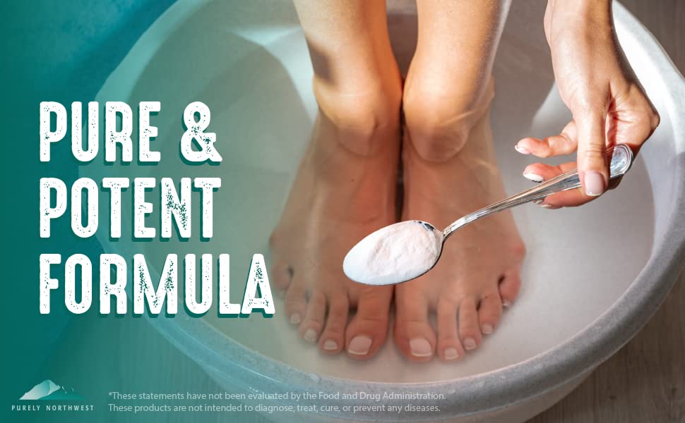 Purely Northwest pouring soak into foot bath demonstrating simple prep