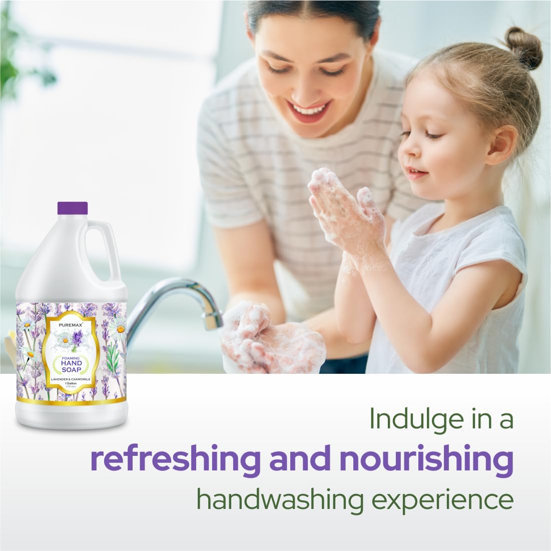 Puremax label ingredient list highlighting biodegradable and dye-free benefit