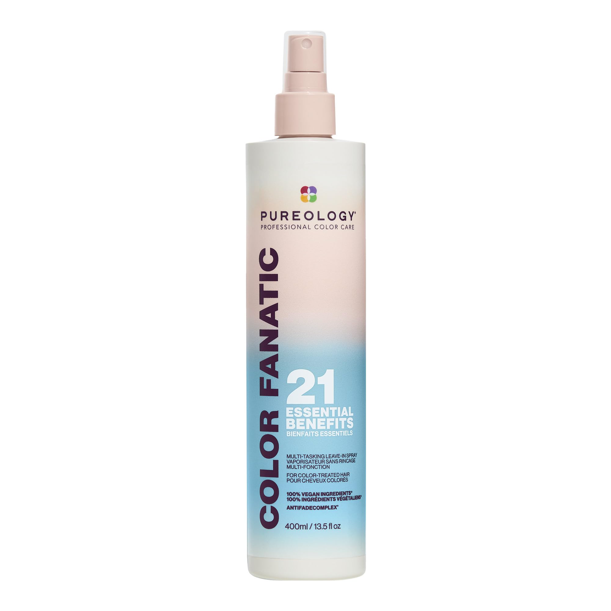 Pureology front packaging showing product and benefits for easy identification