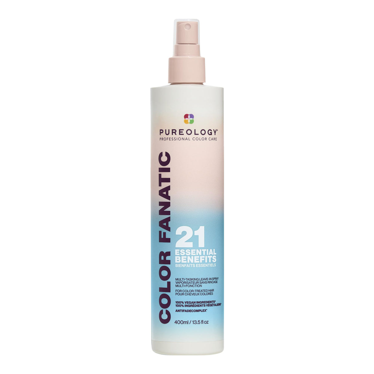 Pureology front packaging showing product and benefits for easy identification