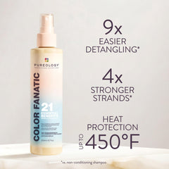 Pureology spray nozzle close-up demonstrating precise application and control
