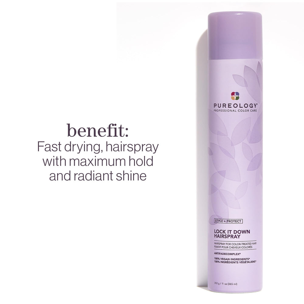 Pureology aerosol nozzle detail demonstrating precise spray control and ease