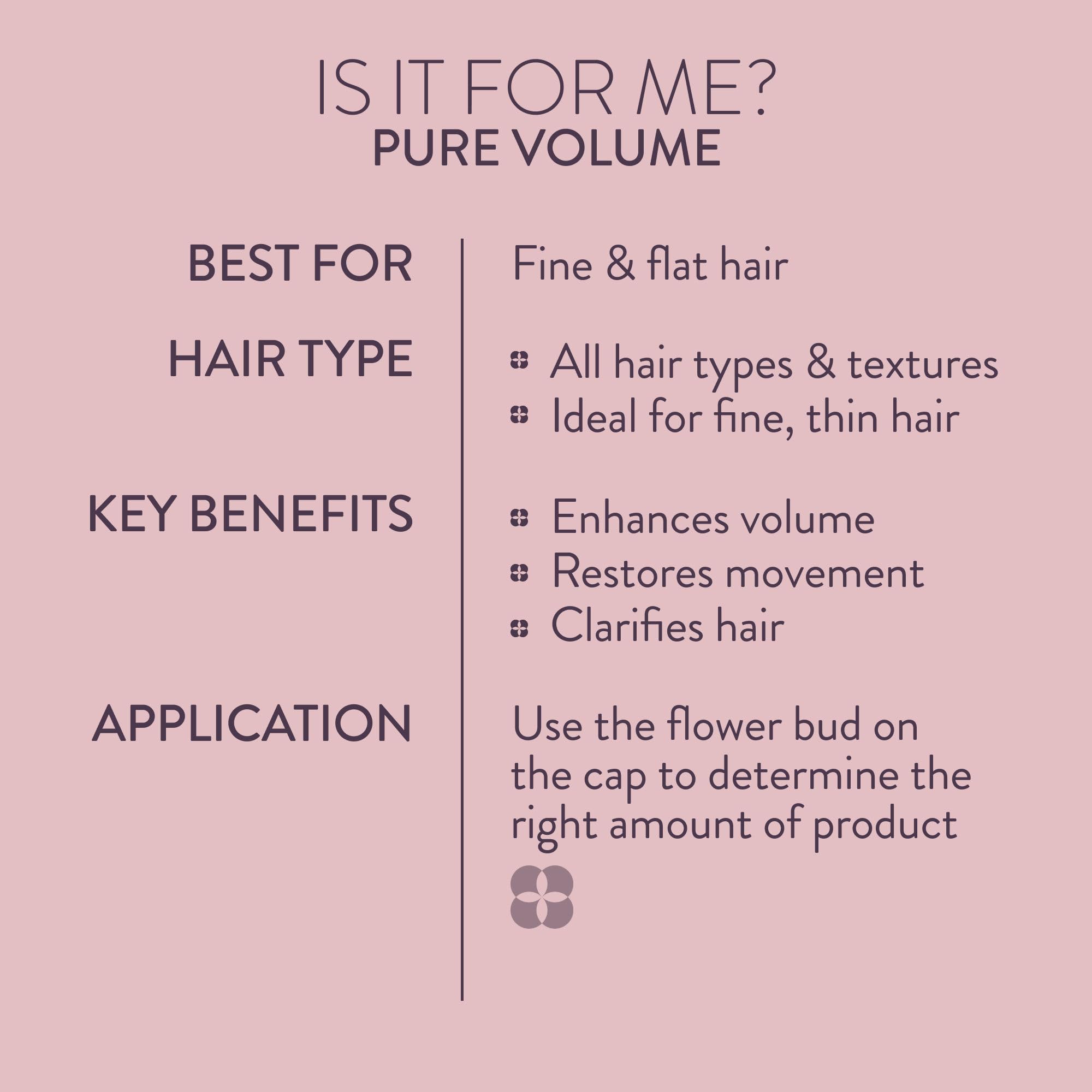 Application at roots demonstrating Pureology focus on scalp cleansing and lift