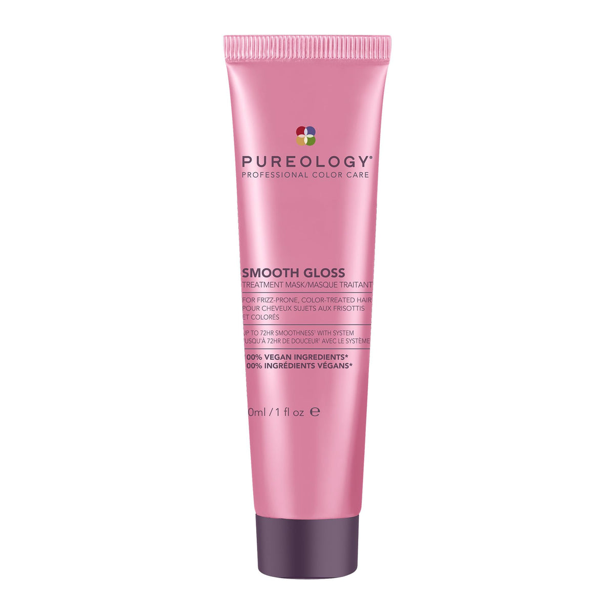Pureology jar front view showing product and easy identification benefit