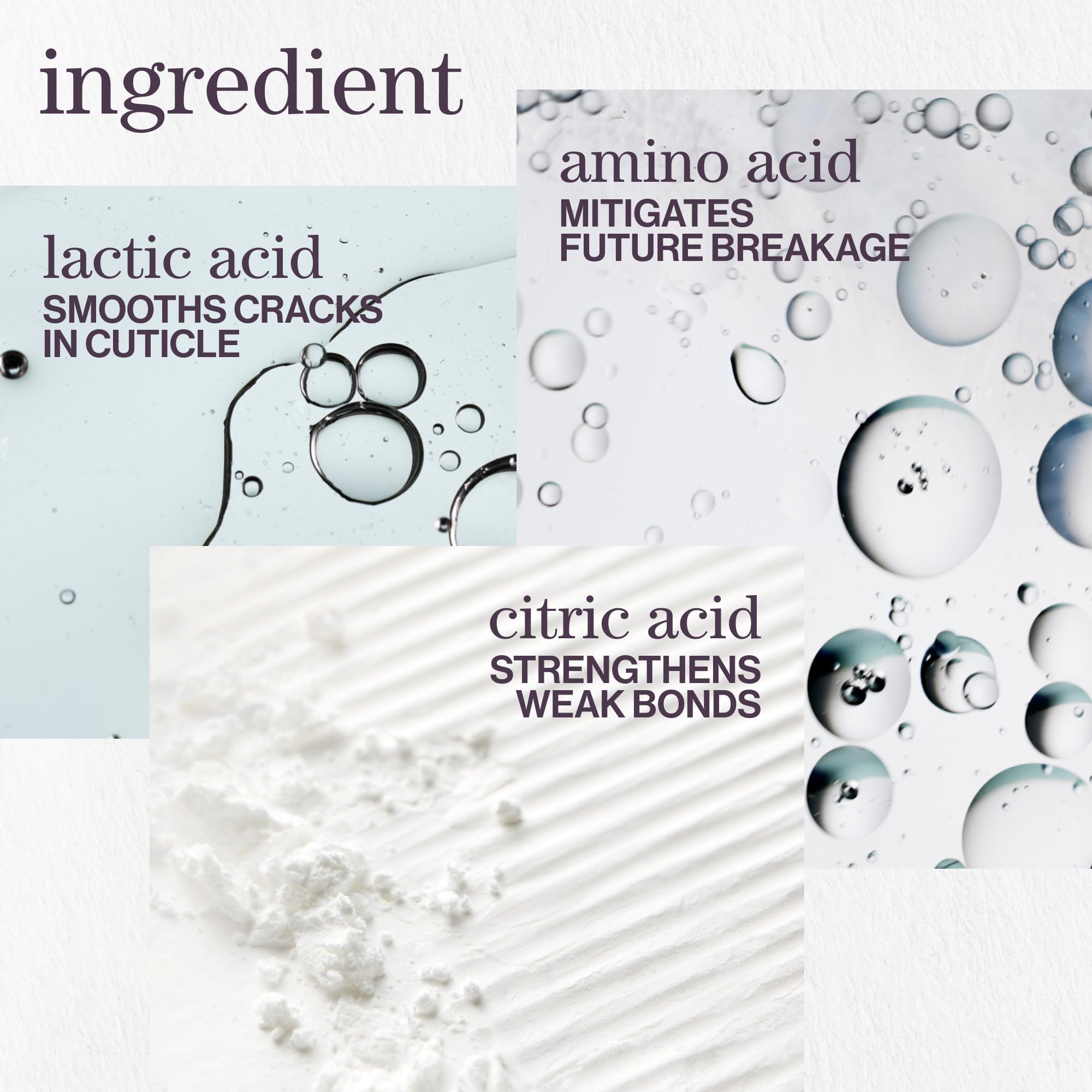 Applying Pureology to mid-lengths and ends to detangle and strengthen strands