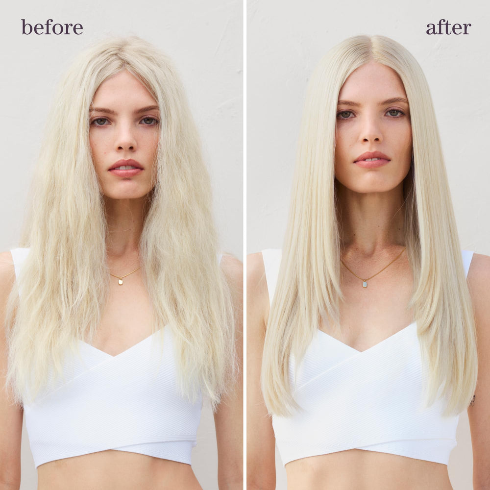 Pureology conditioner texture pouring to show lightweight formula and smoothness benefit