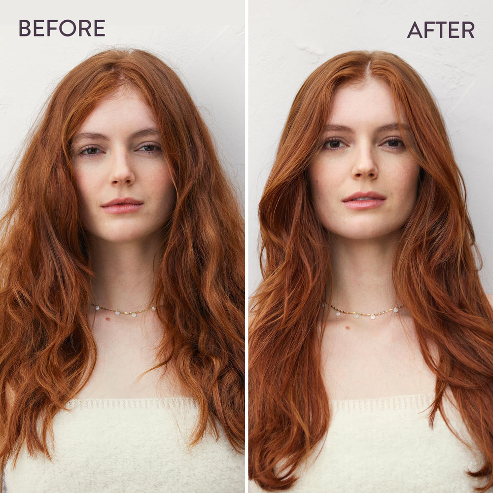 Pureology leave-in texture droplet on hand revealing lightweight feel