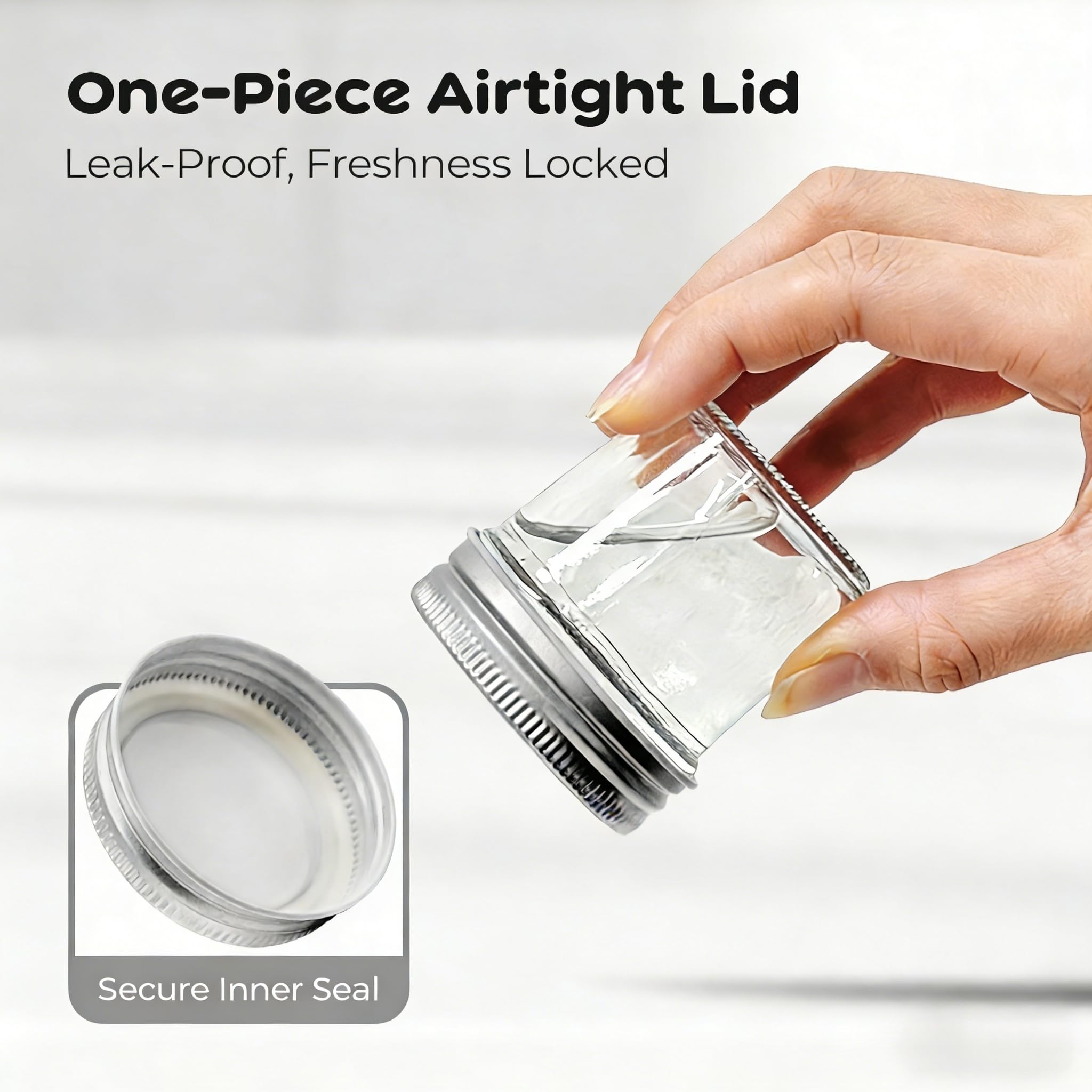 PureRoot close-up of one-piece lid seal showing leak prevention
