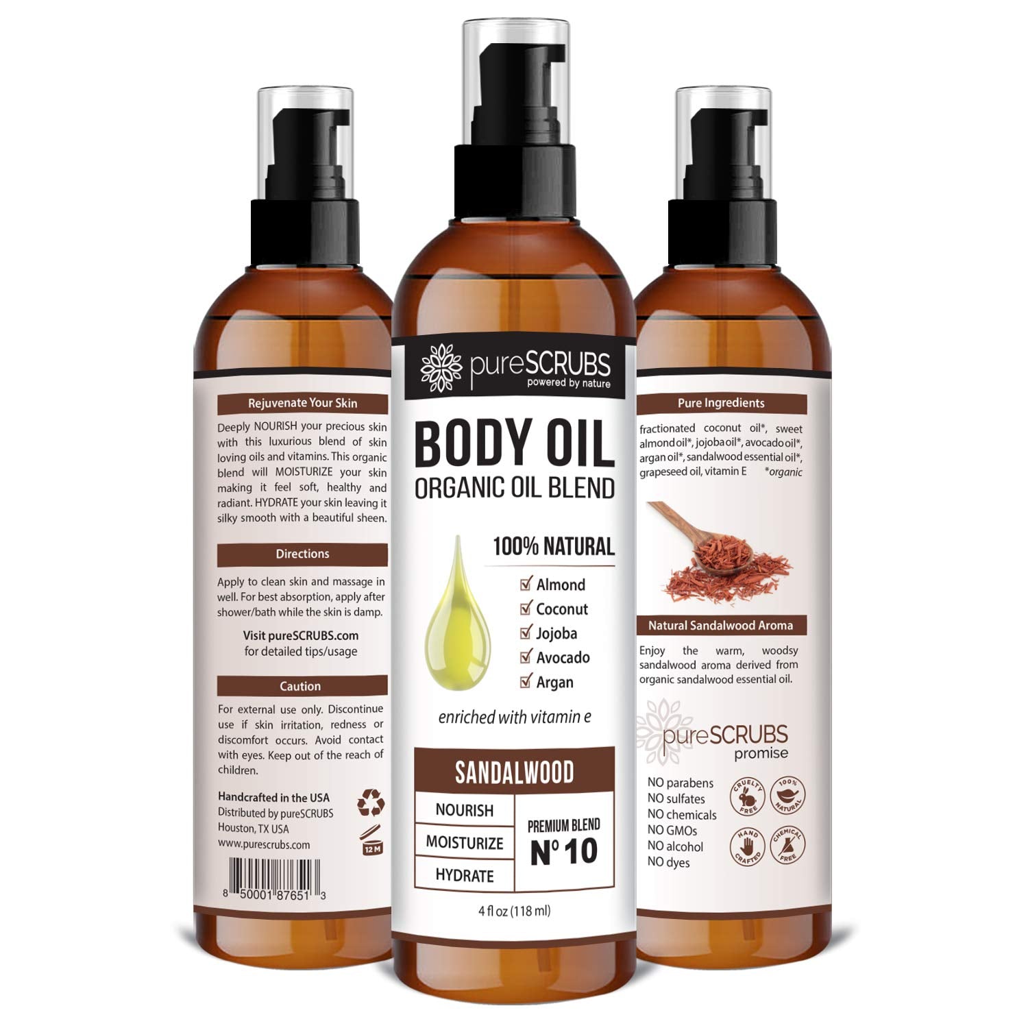 pureSCRUBS smoothing oil on hair ends demonstrating frizz control and shine benefit