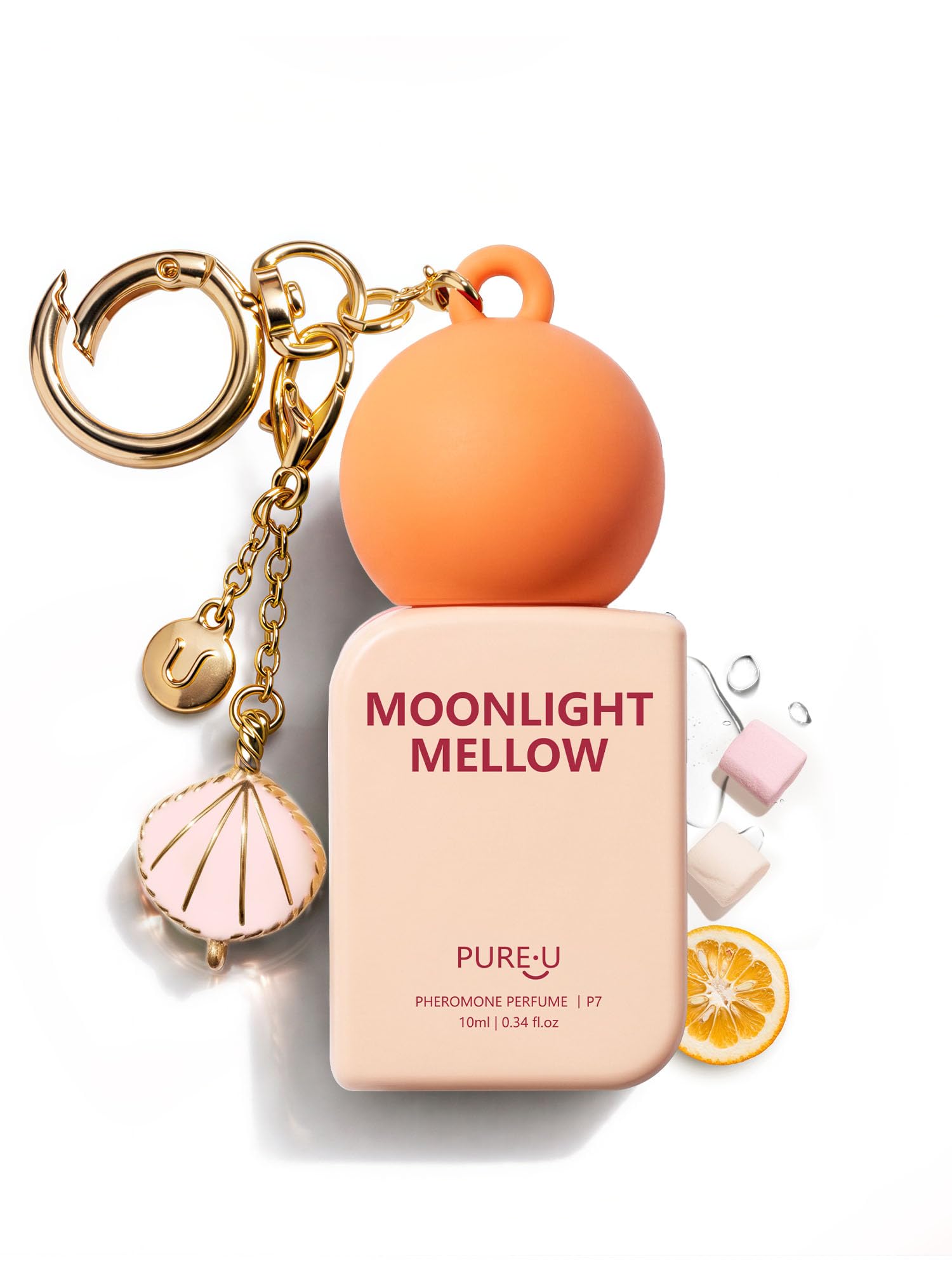 PUREU front packaging showing compact travel-friendly perfume oil