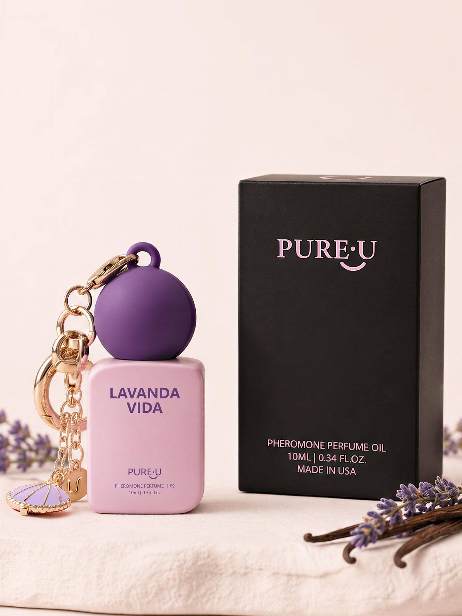 PUREU bottle in cozy coffee-and-blanket scene evoking relaxed vibes