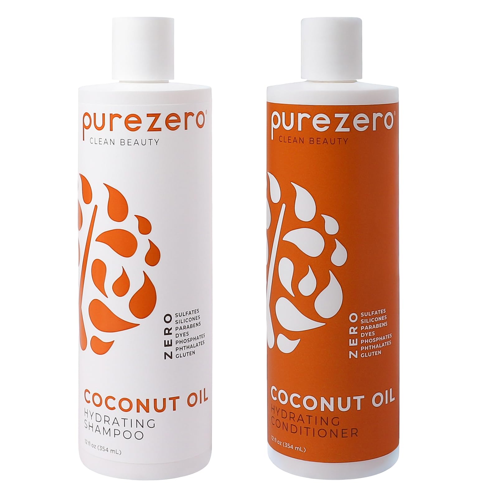 PureZero front packaging showing coconut duo and clean-beauty benefit