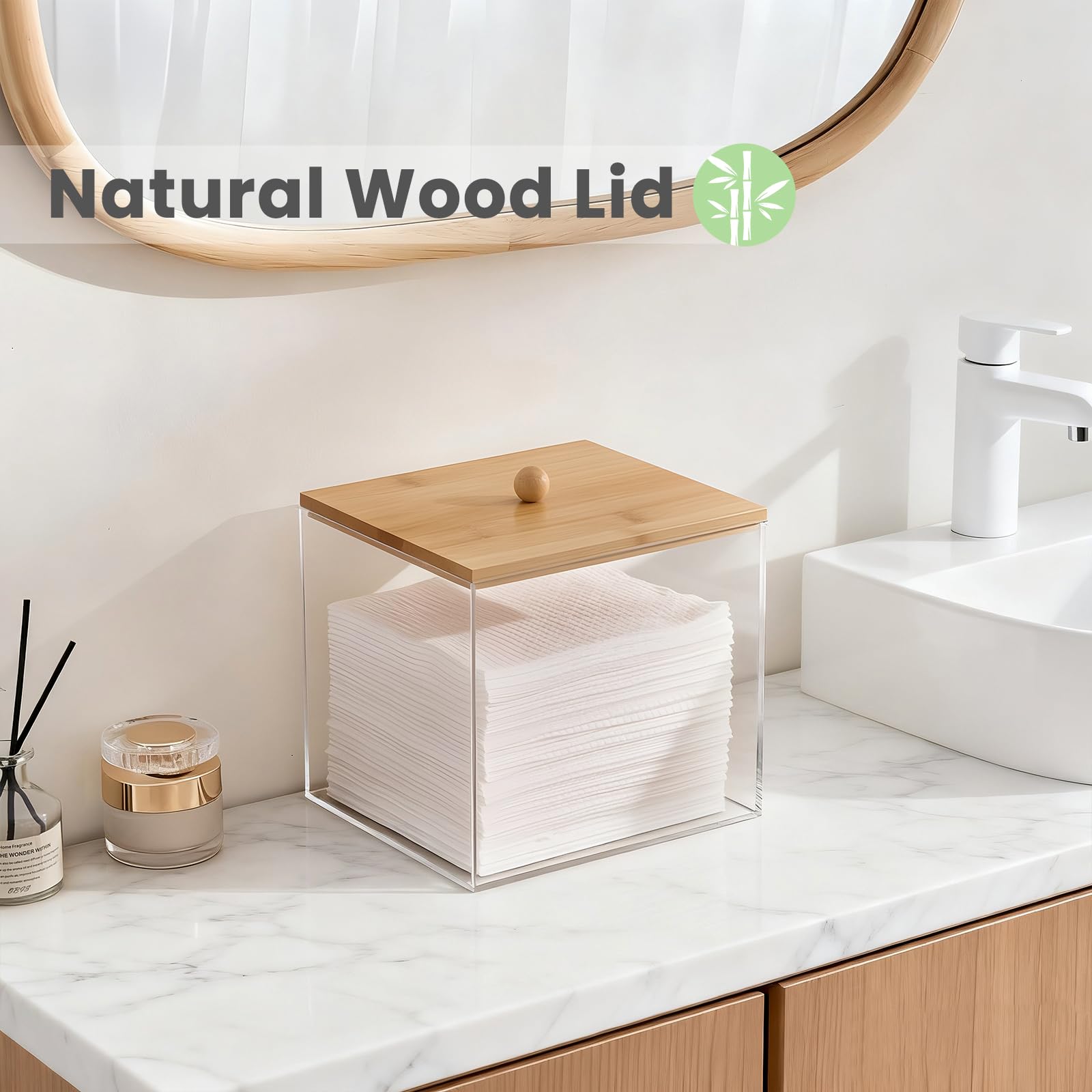 Puricon side profile on vanity illustrating compact footprint and space-saving benefit