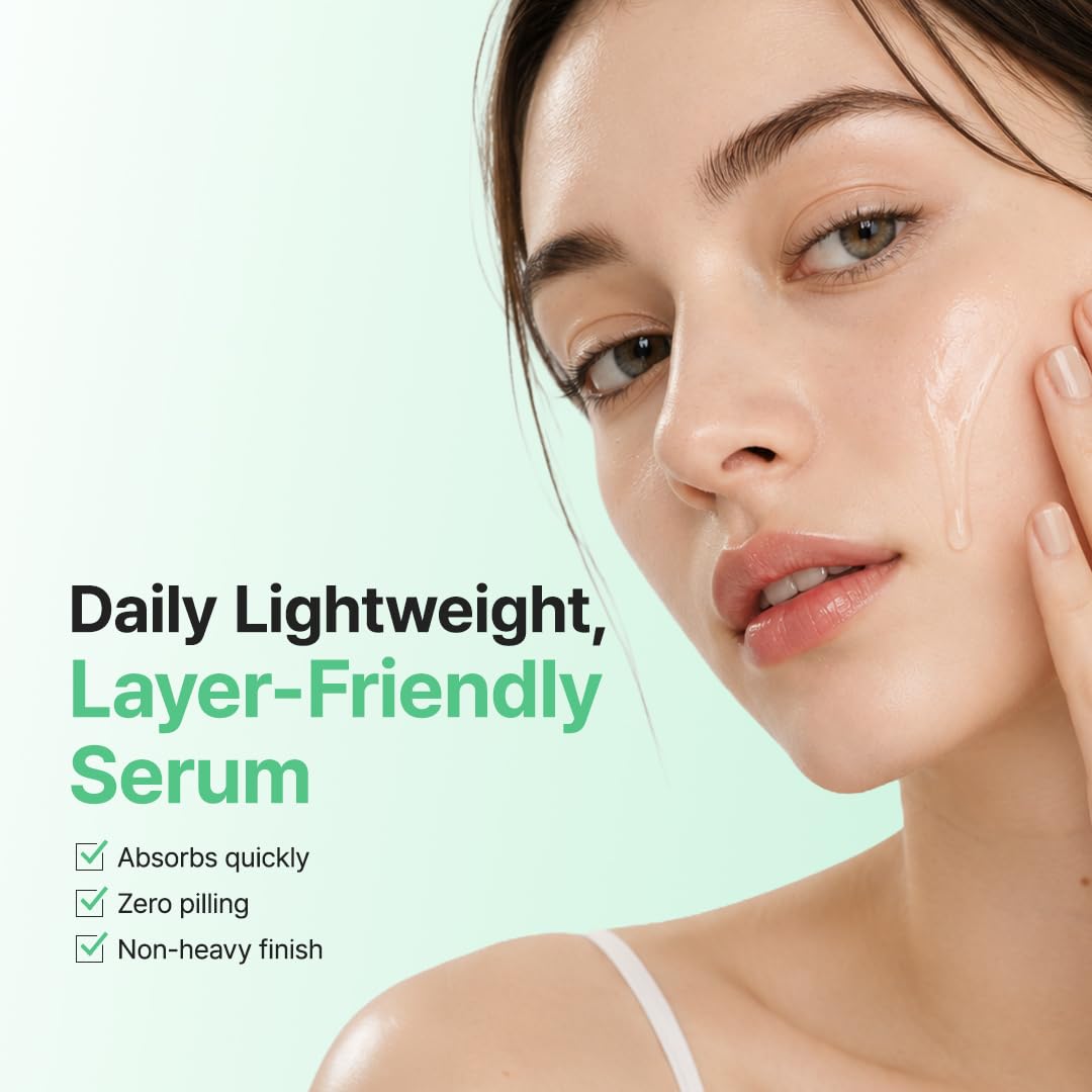 PURITO serum being applied to hand demonstrating smooth spreadability