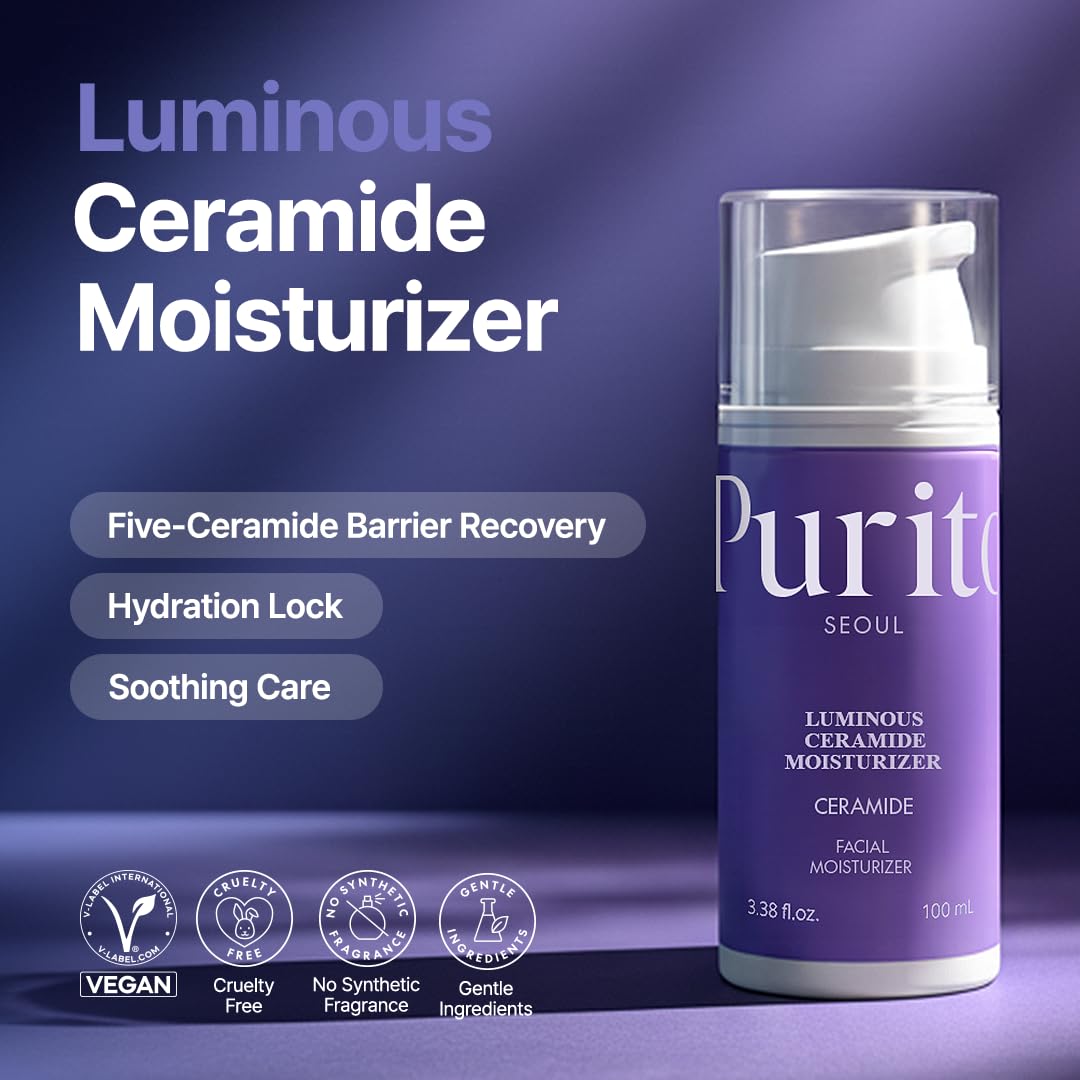 PURITO open jar cream texture emphasizing smooth absorption