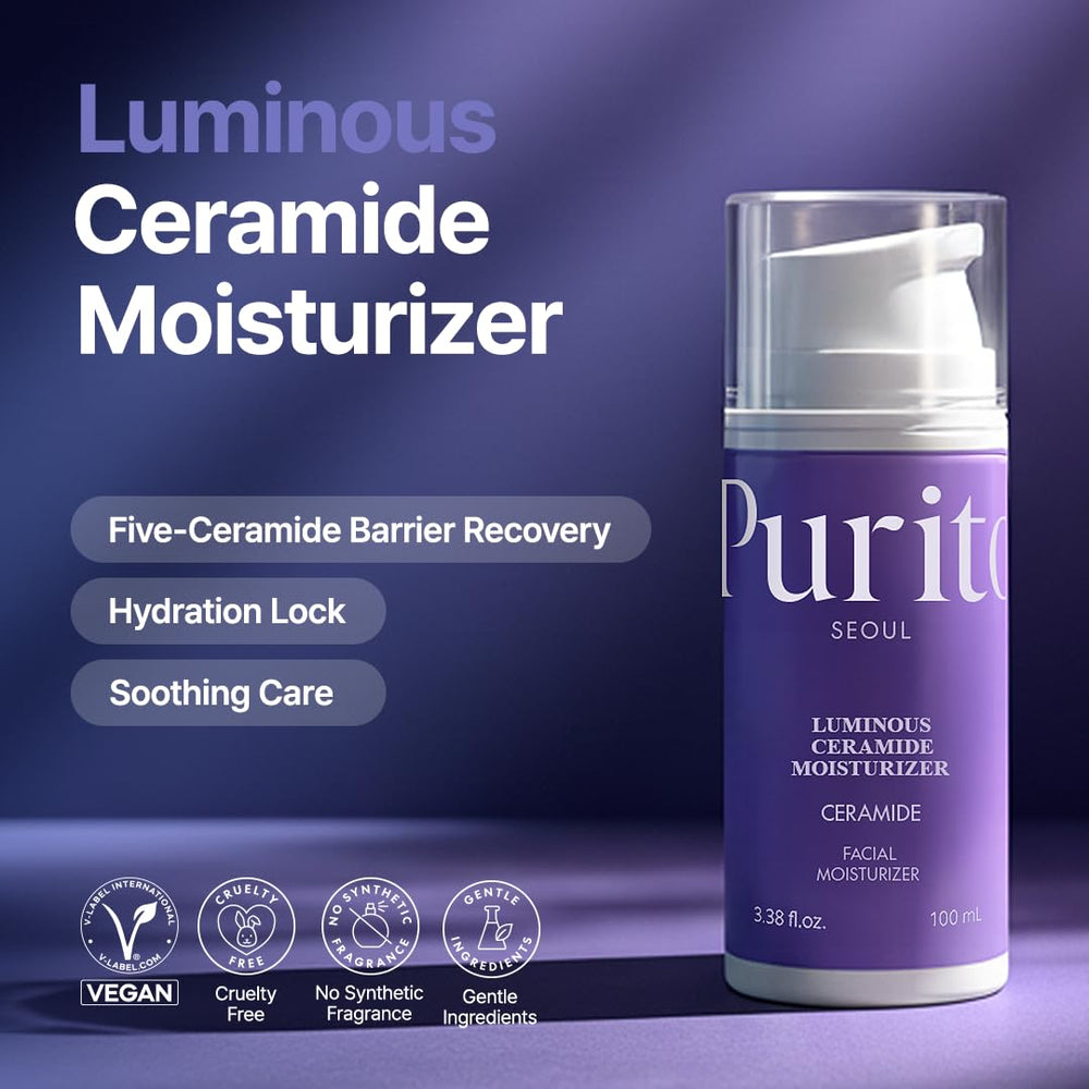 PURITO open jar cream texture emphasizing smooth absorption