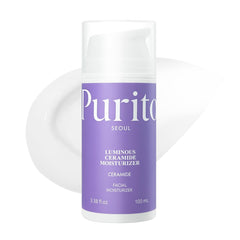 PURITO front jar view showing packaging and calming benefit