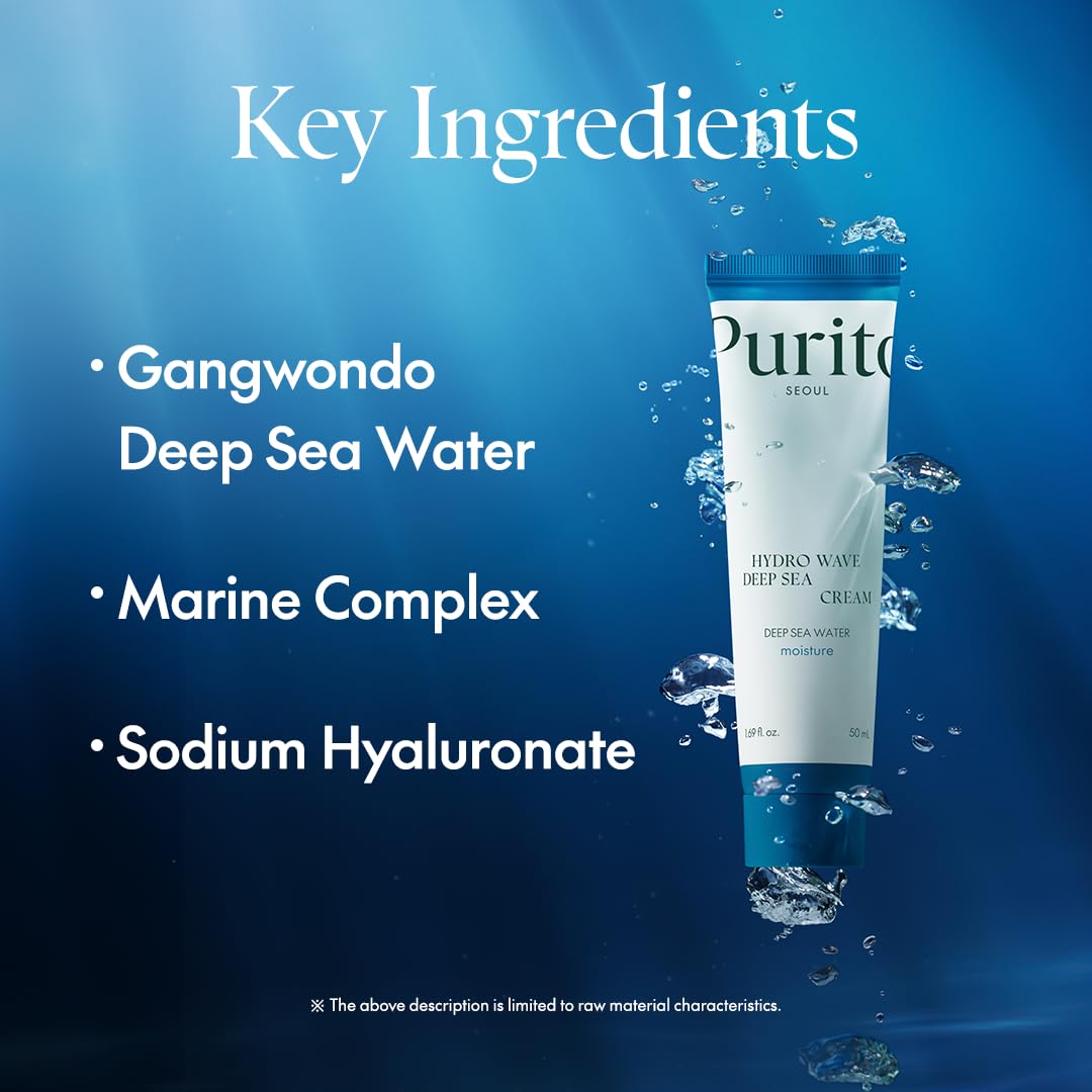 PURITO cream being applied to hand showing smooth spreadability and fast absorb