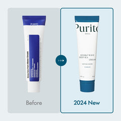 PURITO texture close-up of gel-cream demonstrating lightweight, non-greasy feel