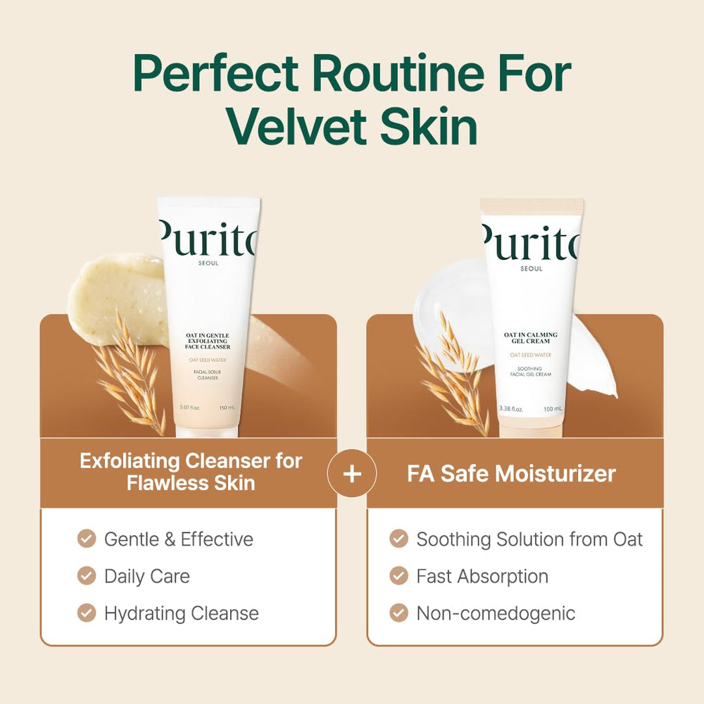 PURITO gel cream texture close-up showing lightweight hydration