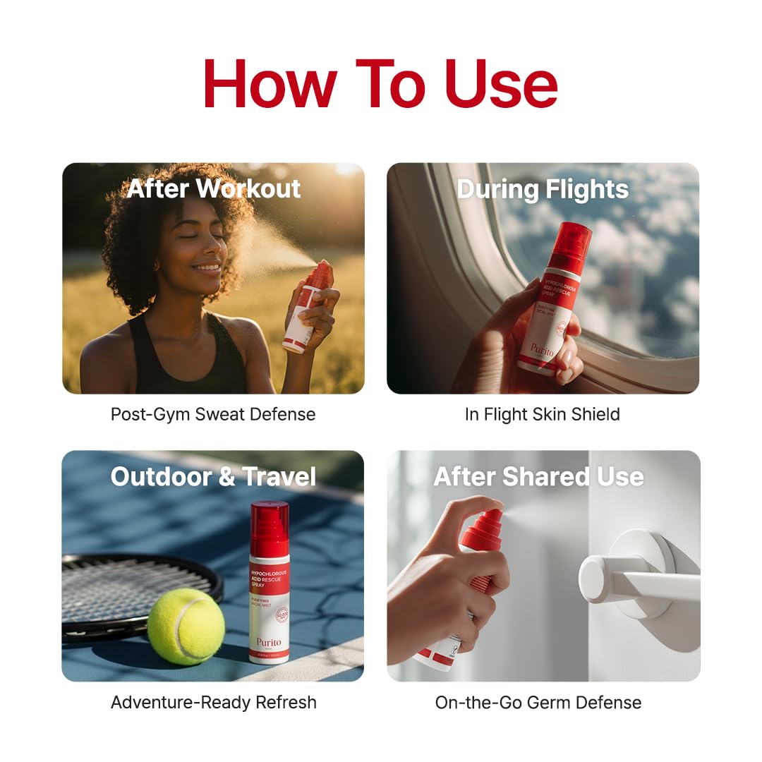 PURITO on bathroom counter showing daily routine integration benefit