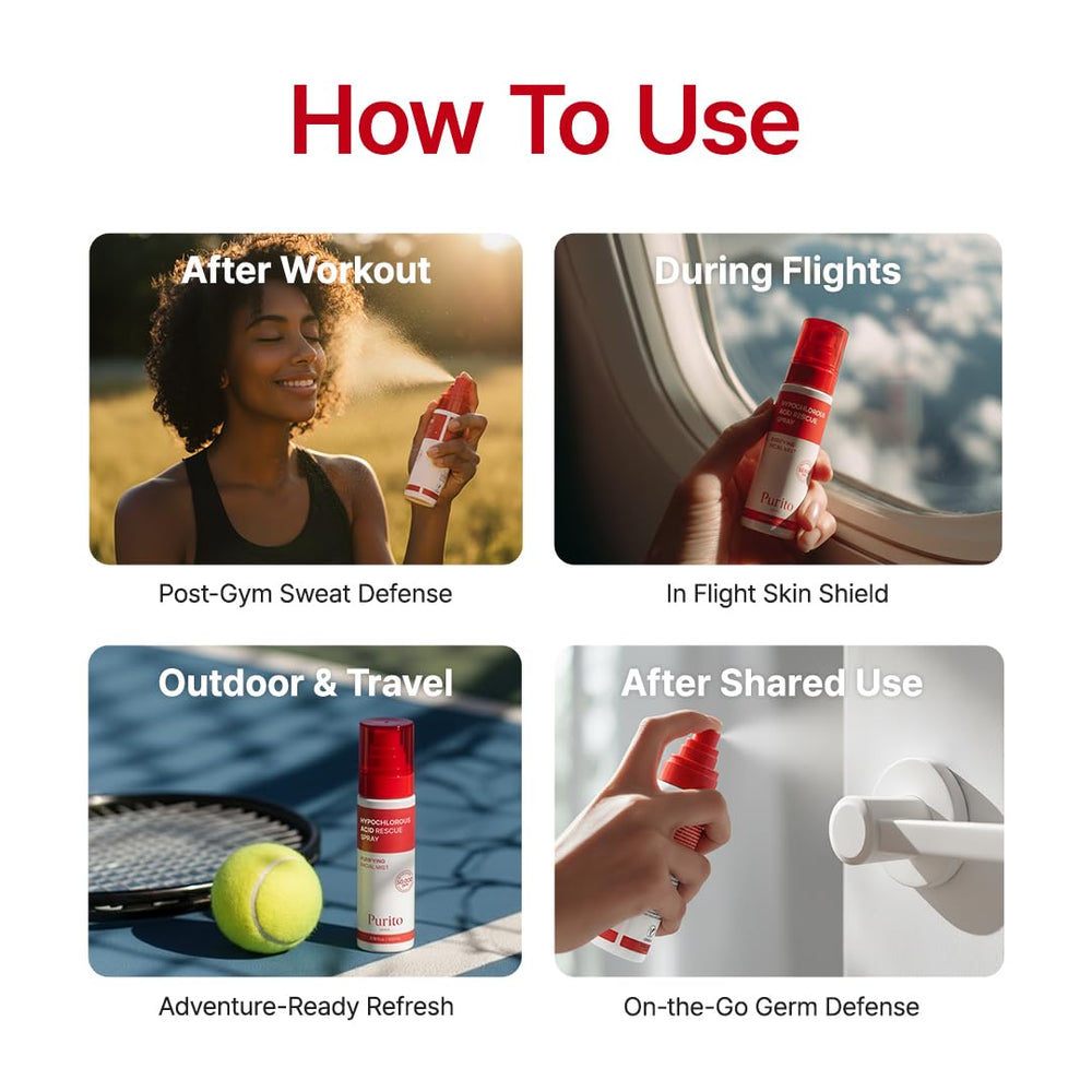 PURITO on bathroom counter showing daily routine integration benefit