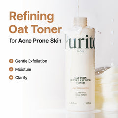 PURITO texture pour of lightweight toner demonstrating fast absorption