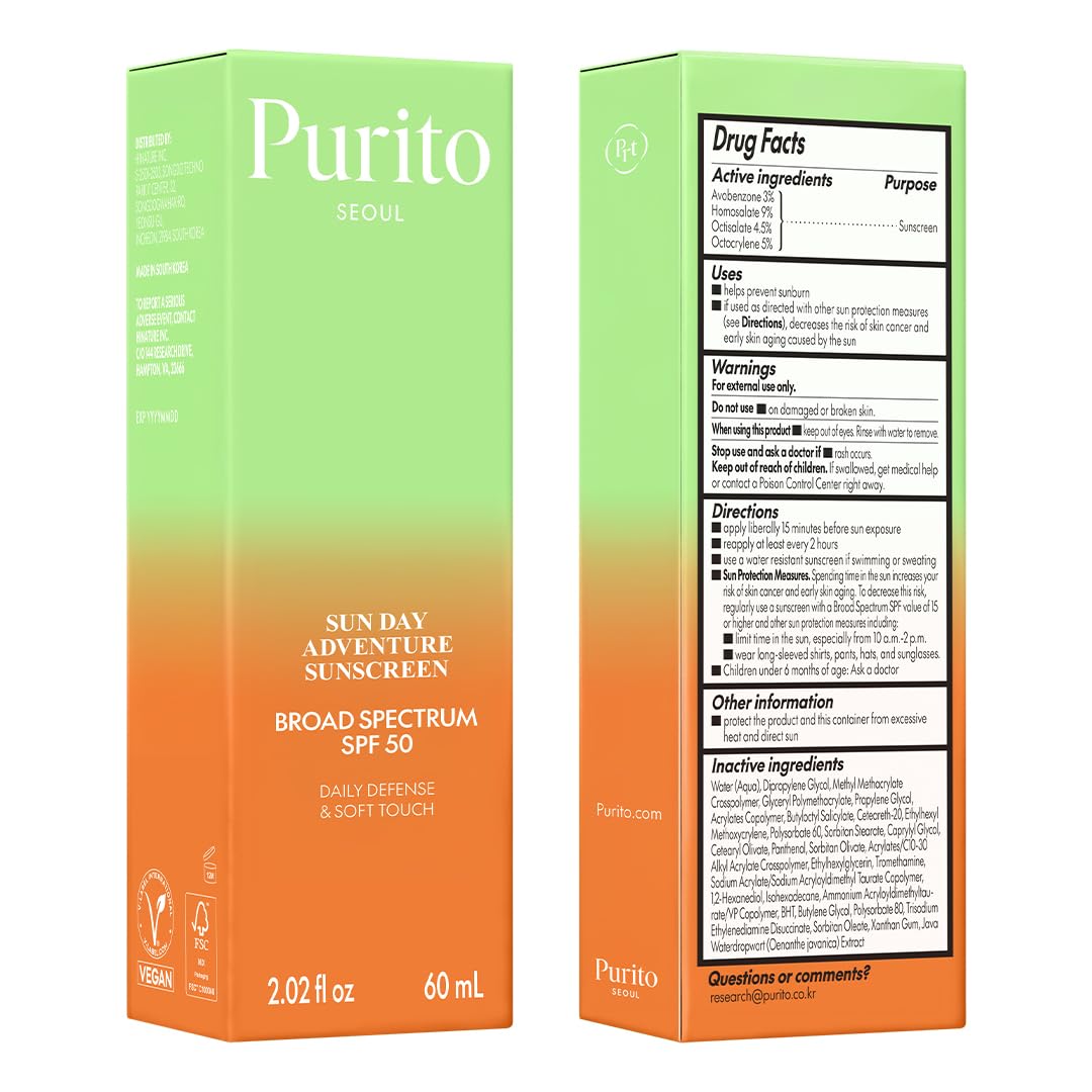 PURITO sunscreen used outdoors portraying comfortable all-day wear