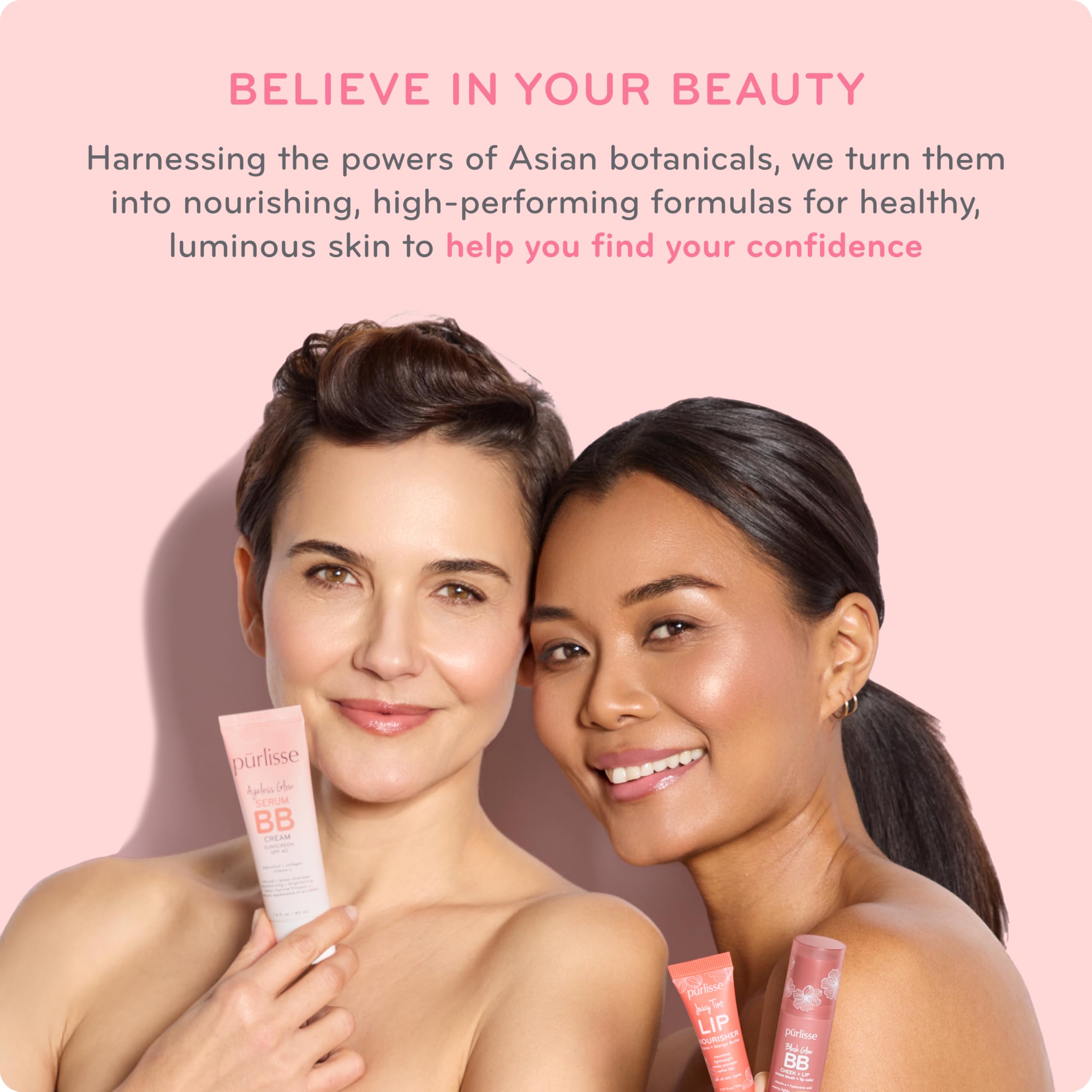 pūrlisse BB cream on vanity to illustrate daily routine convenience