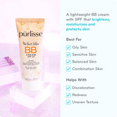 pūrlisse texture swipe demonstrating blendable formula for smooth finish