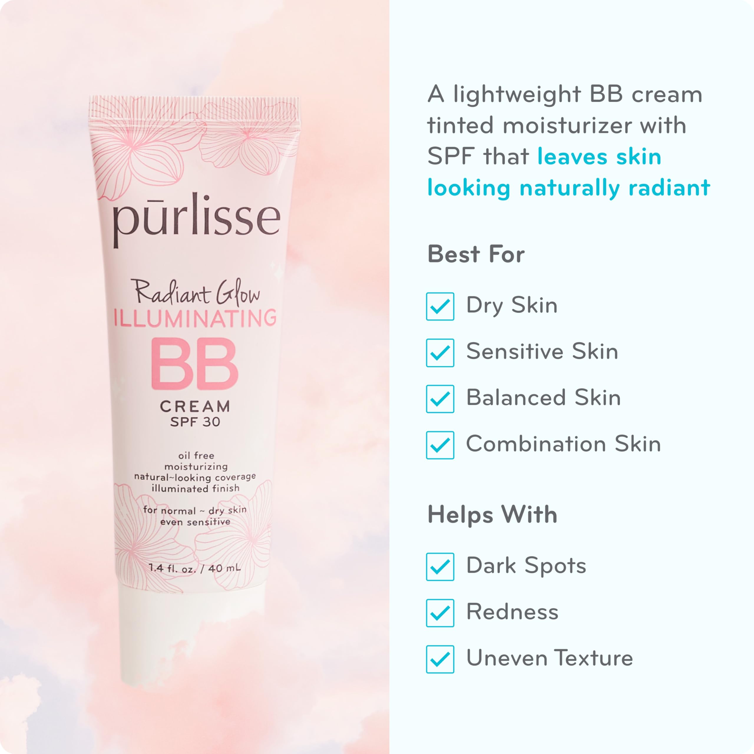 pūrlisse cream texture swirl highlighting luminous finish and hydrating consistency