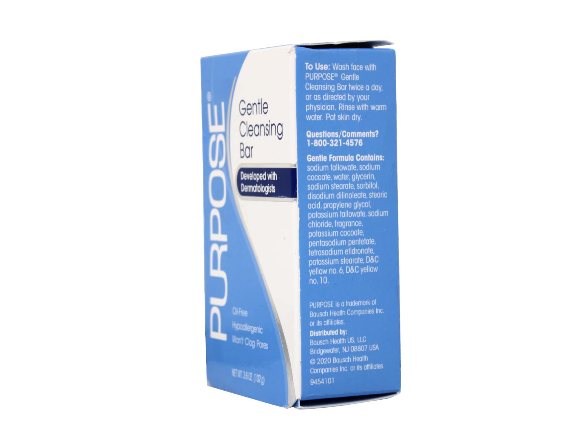 Purpose cleansing bar packed in travel pouch for on-the-go practicality