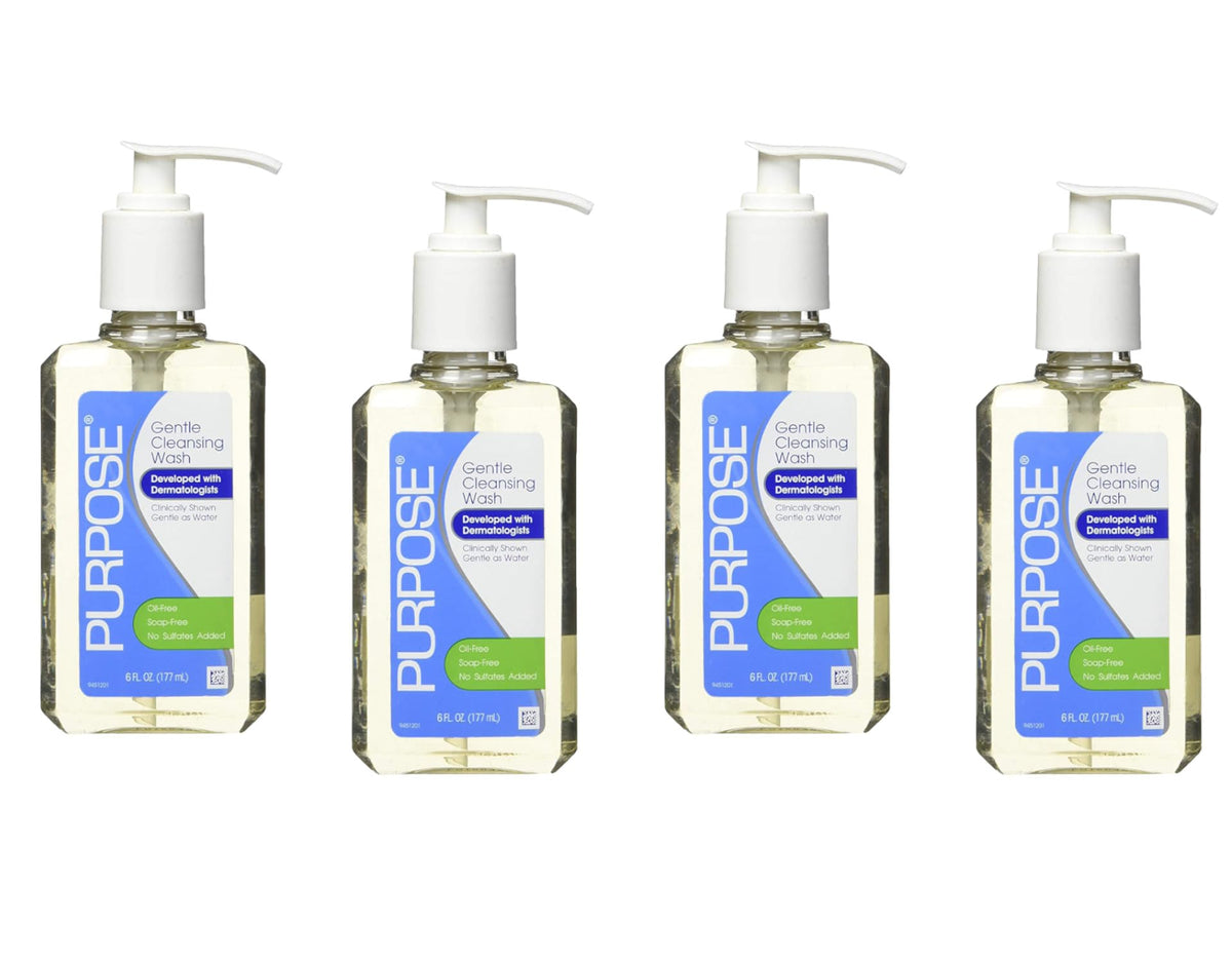 Purpose pump bottle front view showing clean packaging and easy dispensing benefit